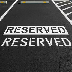 ZYIDBNG reserved parking stencil 12-inch letters for clear, compliant markings.