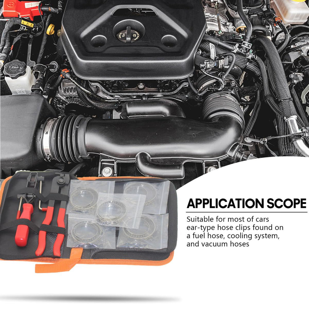 ZYLJHZ clip tool set in use on a vehicle CV boot.