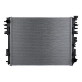 Zynrako engine coolant radiator front view improves cooling efficiency for Dodge Ram