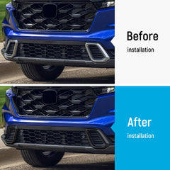 ZZEQYG ABS material front bumper trim is lightweight and wear resistant.
