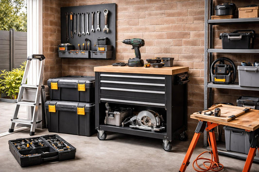 Compact budget tools and garage storage for small spaces