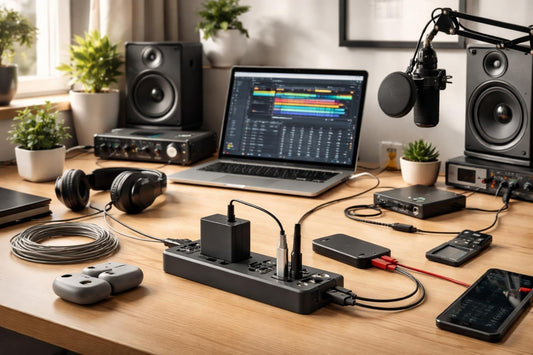 budget home studio electronics accessories setup