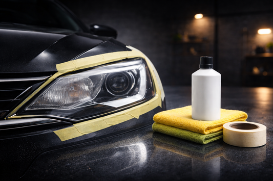 Headlight restoration guide in the UK to restore cloudy headlights