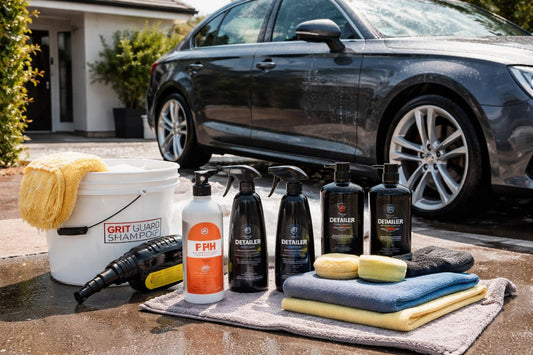 Home car detailing kit for washing polishing paint protection
