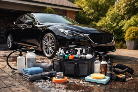 Home car detailing kit for a glossy showroom finish