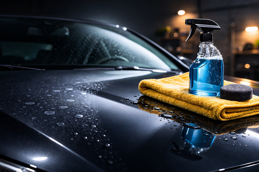 Removing water spots from car paint and glass in the UK