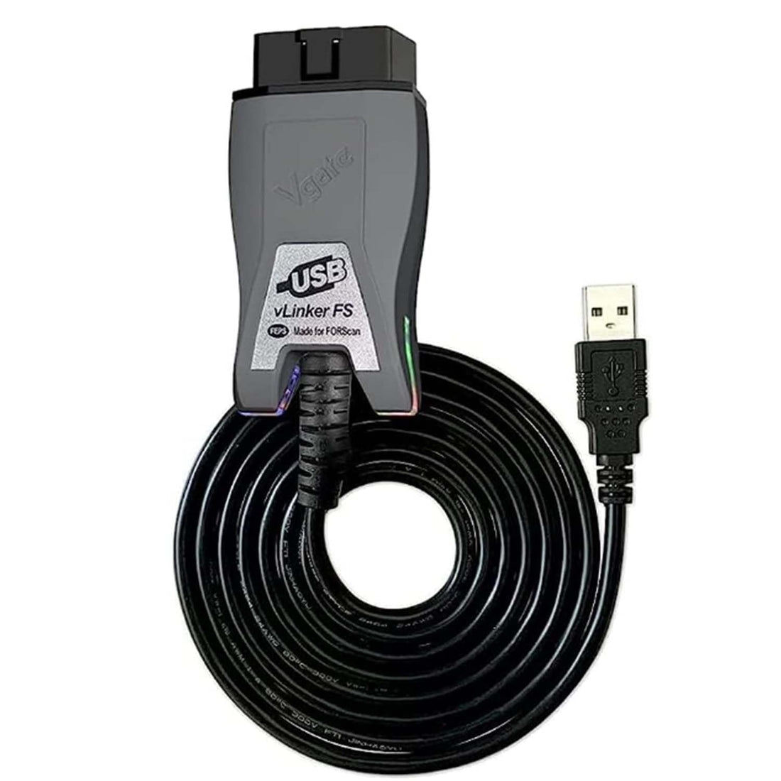 Vgate vLinker FS USB diagnostic adapter shown in the product listing