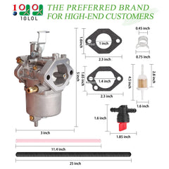 10L0L gasket set for carburetor—backup seals for leak-free operation.