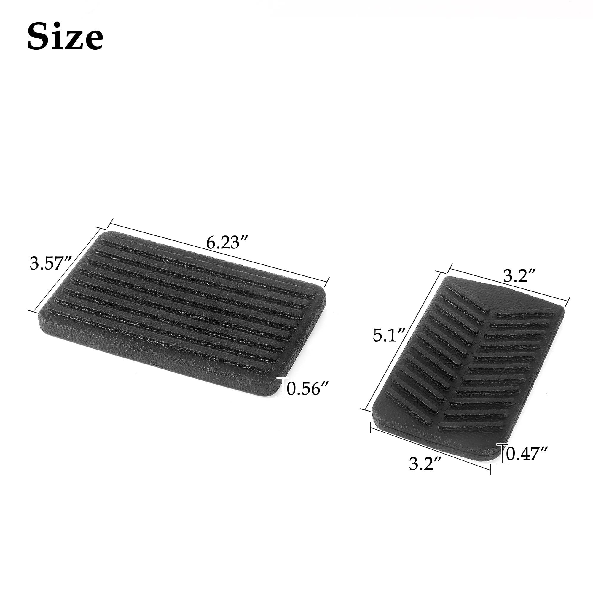 10L0L golf cart pedal pad surface detail highlighting durable rubber and grip