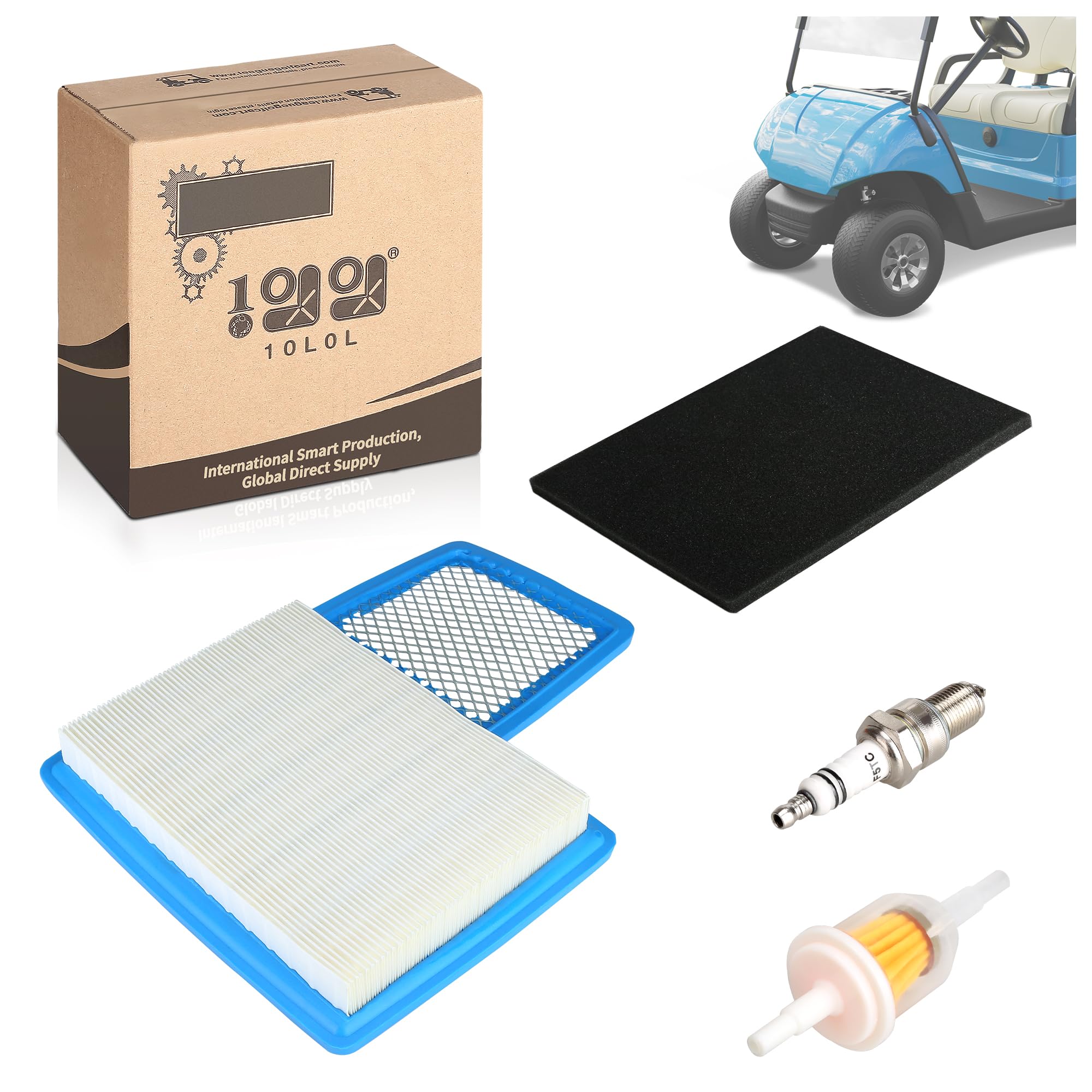 10L0L golf cart tune up kit air filter for Yamaha models improves airflow and filtration