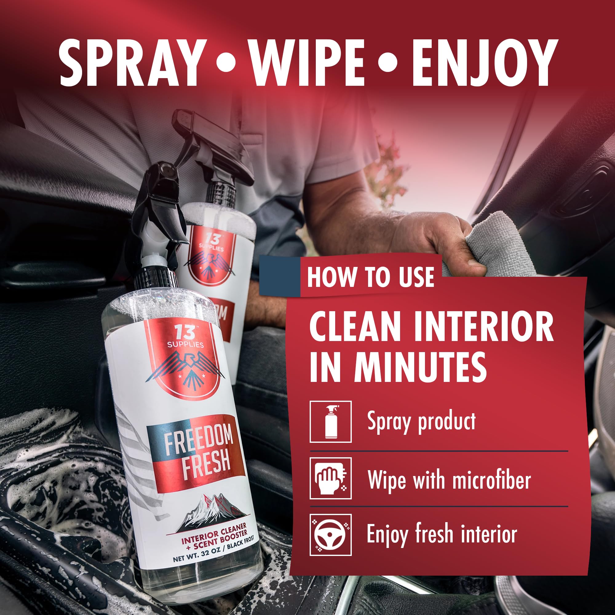13 Supplies made in USA brand supports quality cleaning with reliable performance
