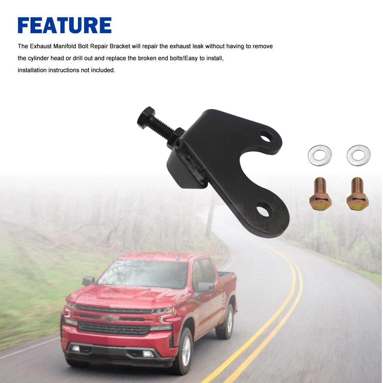 1409KMT exhaust manifold bracket passenger-side front ensures tight seal and durable performance