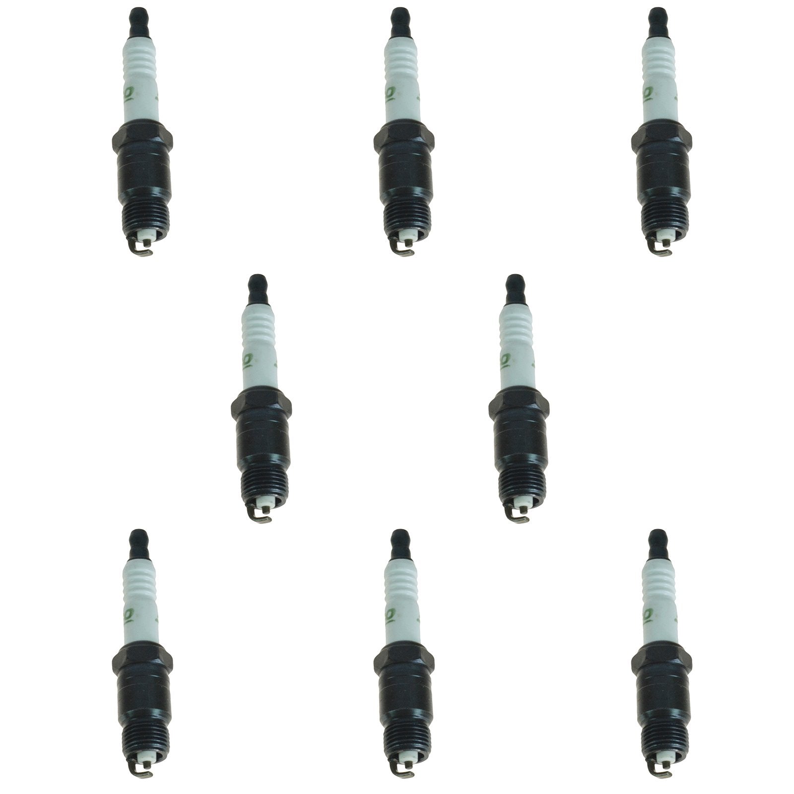 Detailed view of AC Delco R45TS spark plug electrode insulator