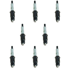 Detailed view of AC Delco R45TS spark plug electrode insulator