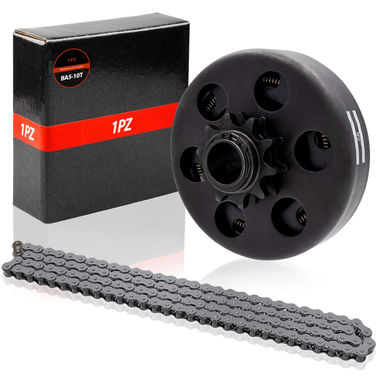 1PZ BA5-10T centrifugal clutch close-up showing 3-4 bore for reliable power transfer.