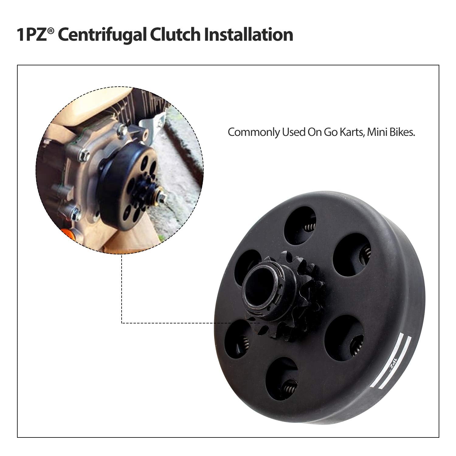 1PZ Clutch packaging box shows brand packaging and included parts