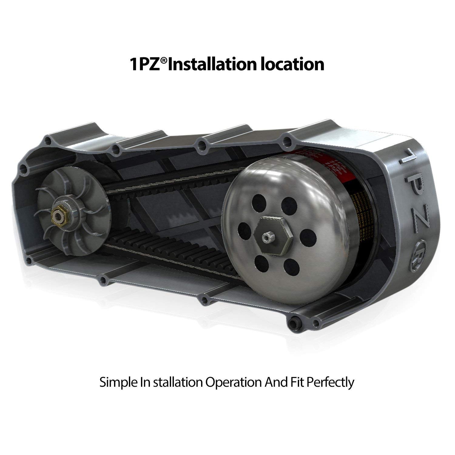 American Sportworks compatibility belt by 1PZ for easier kart maintenance.