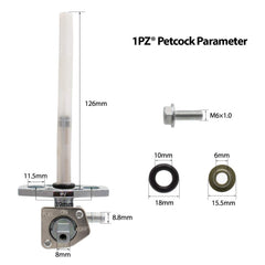 1PZ HT1-P01 steel gaskets kit for Honda ATV petcock, secure seal