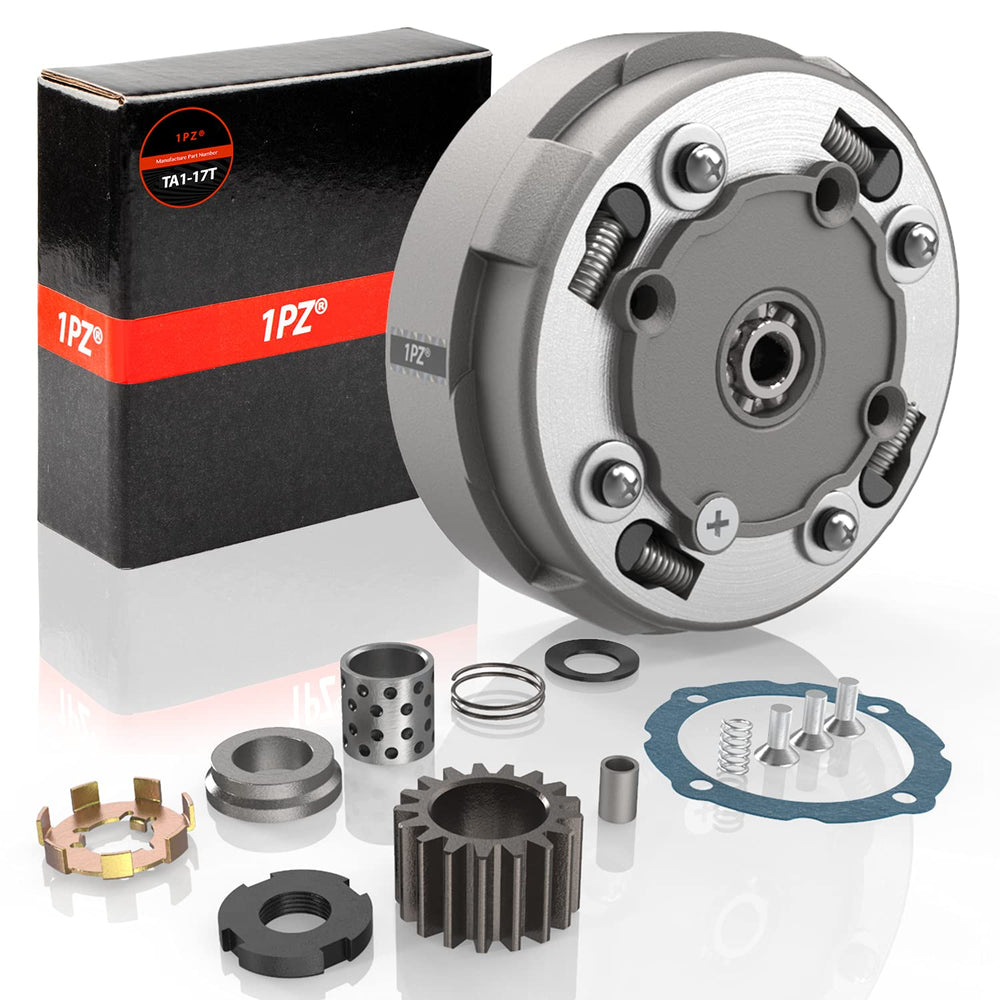 1PZ TA1-17T semi automatic clutch assembly for ATVs delivers smooth engagement.