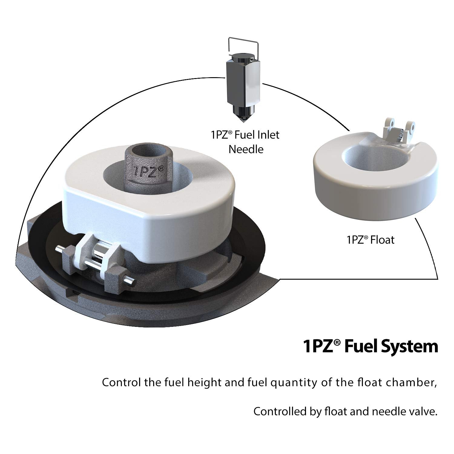 1PZ UMK-301 package includes complete carburetor set for easy install