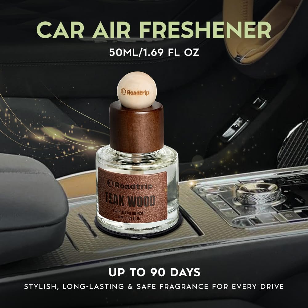 1Roadtrip cup-holder diffuser close-up showing anti-spill design and premium finish.