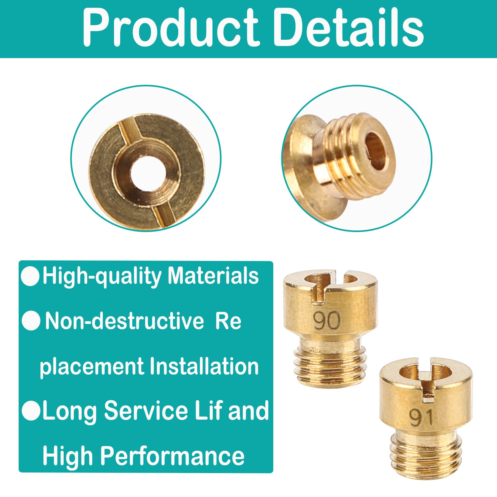 2 MULE TEAM 36-181 brass jets for tune-up and performance tuning.