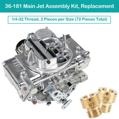 2 MULE TEAM 36-181 brass jets organized in clear packaging for quick selection.