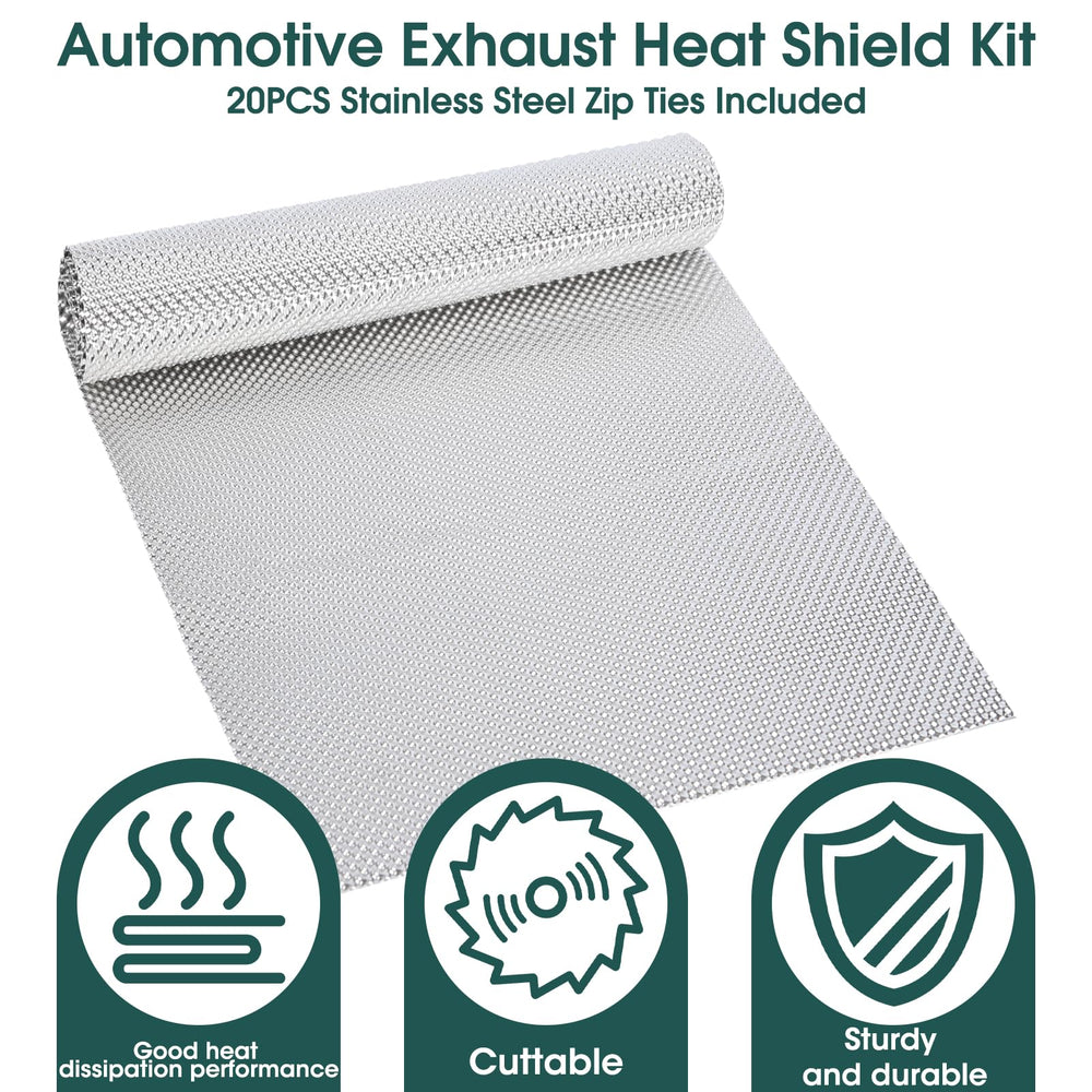 2 Mule Team embossed aluminum heat shield close-up reveals durable panel