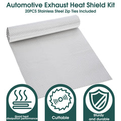2 Mule Team embossed aluminum heat shield close-up reveals durable panel