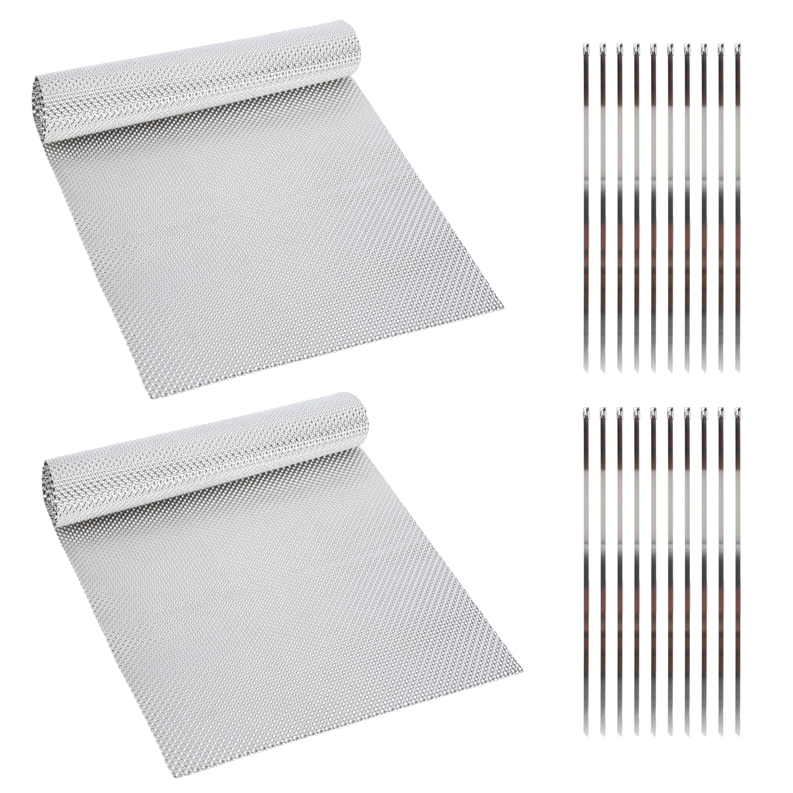 2 Mule Team exhaust heat shield kit full view for quick install