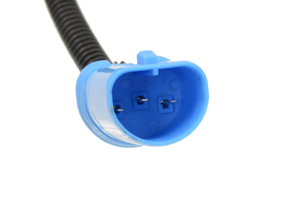 Close-up of 269 Motorsports ceramic high-temp connector for durable wiring