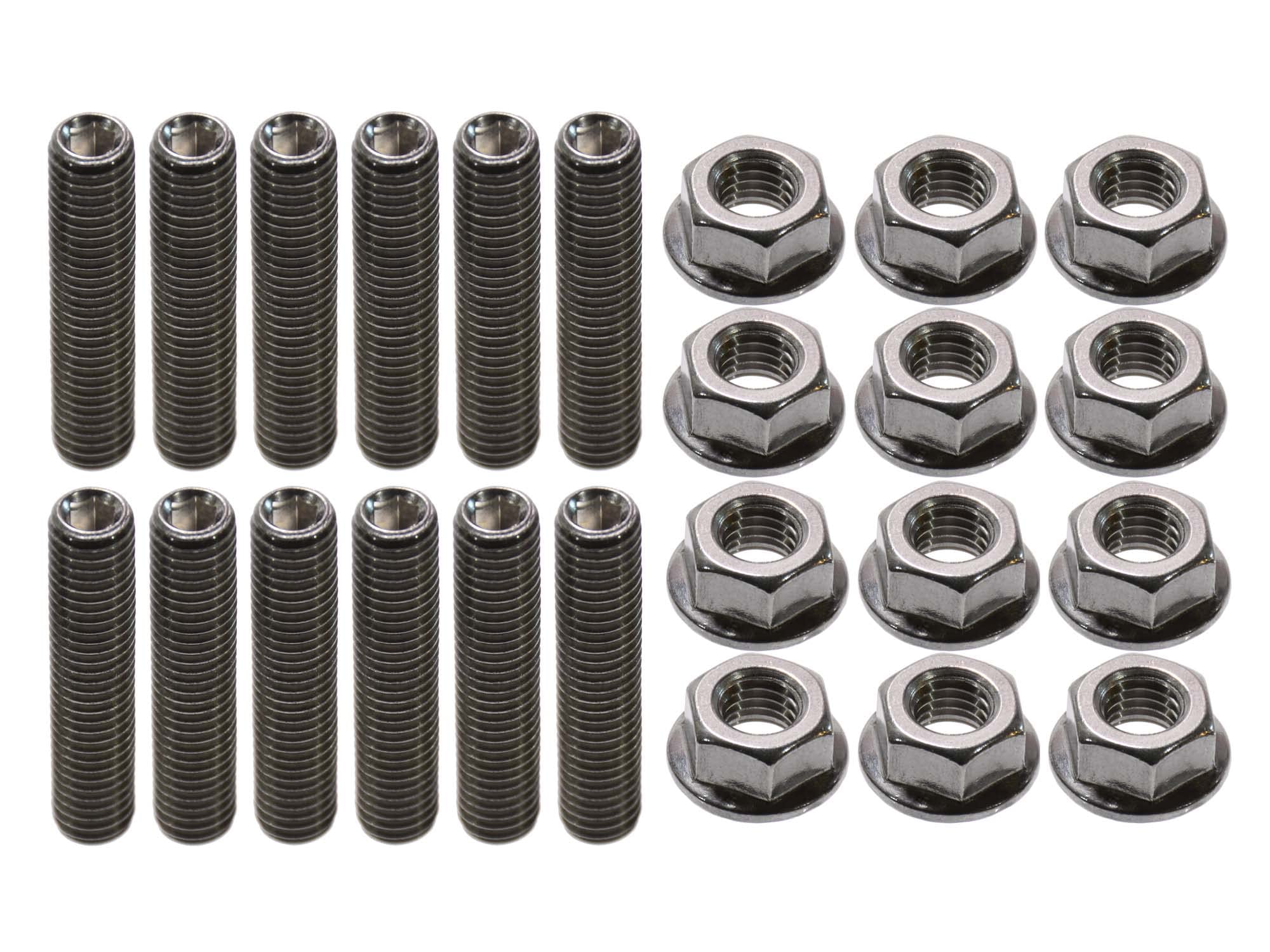 269 Motorsports LS header stud kit bolts—polished stainless steel for secure exhaust manifold installs.