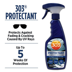 303 Products automotive protectant spray matte finish demonstrates non-greasy results after use.