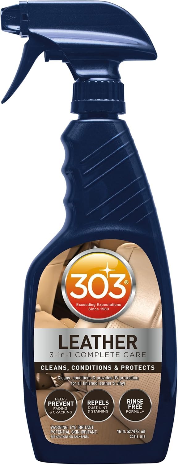 303 Products interior car scene shows refreshed, protected surfaces after use