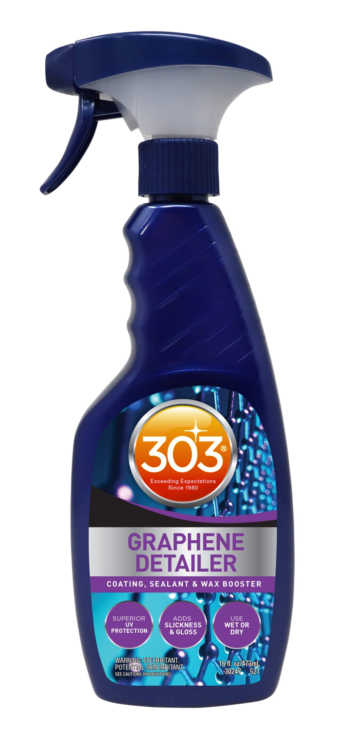 303 Graphene Detailer Spray boosts gloss and protection on existing coatings.