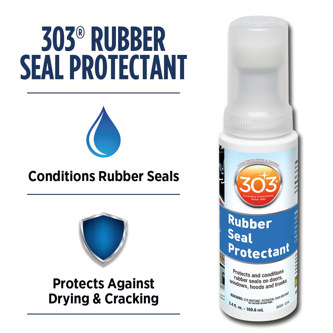 303 Products Rubber Seal Protectant brightens trunk seals and guards against cracking from sun exposure.