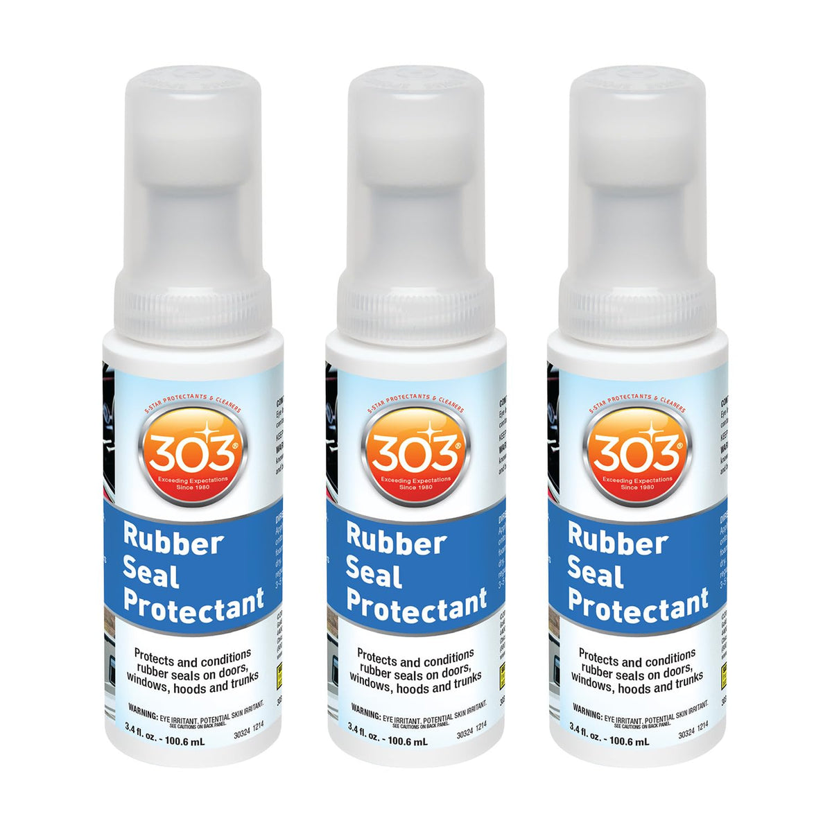 303 Products Rubber Seal Protectant on window seals restores color, flexibility, and UV protection.