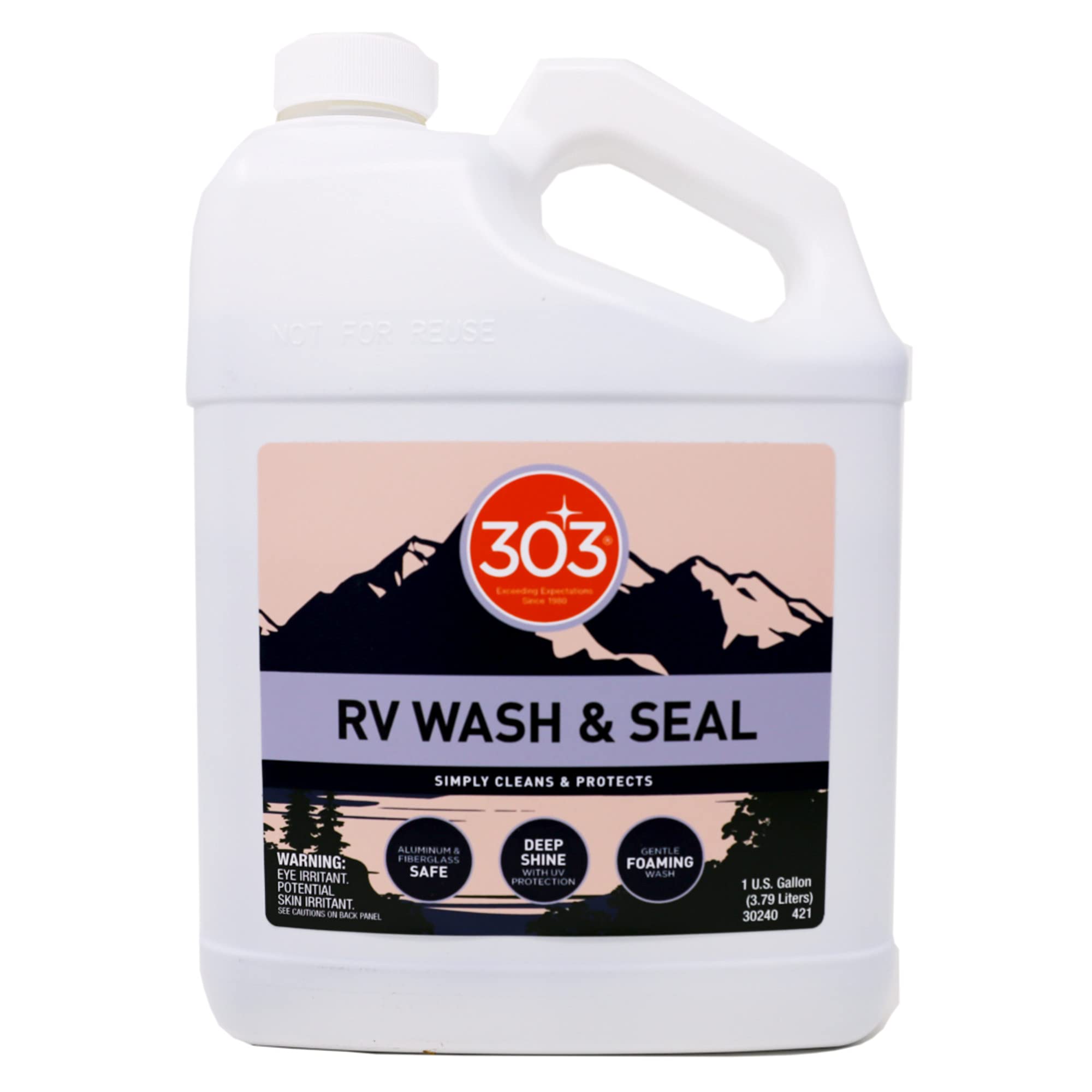 303 Products RV Wash & Seal foaming action for a streak-free shine
