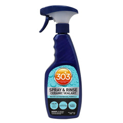 303 Products Spray & Rinse bottle pour enables controlled, even application.