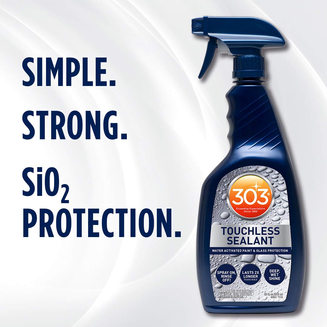Rinse-off result reveals durable shine from 303 Touchless Sealant.