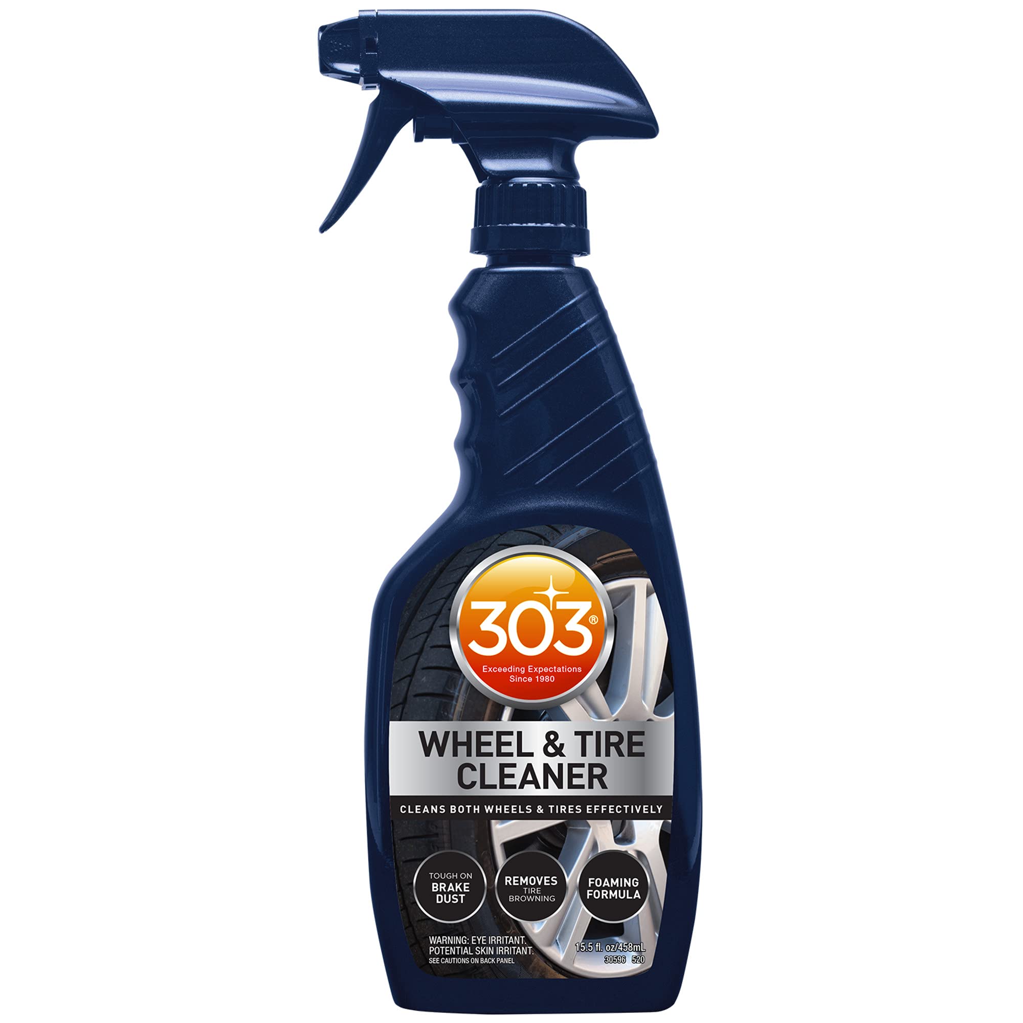 303 Products wheel and tire cleaner foaming bottle cleans effectively
