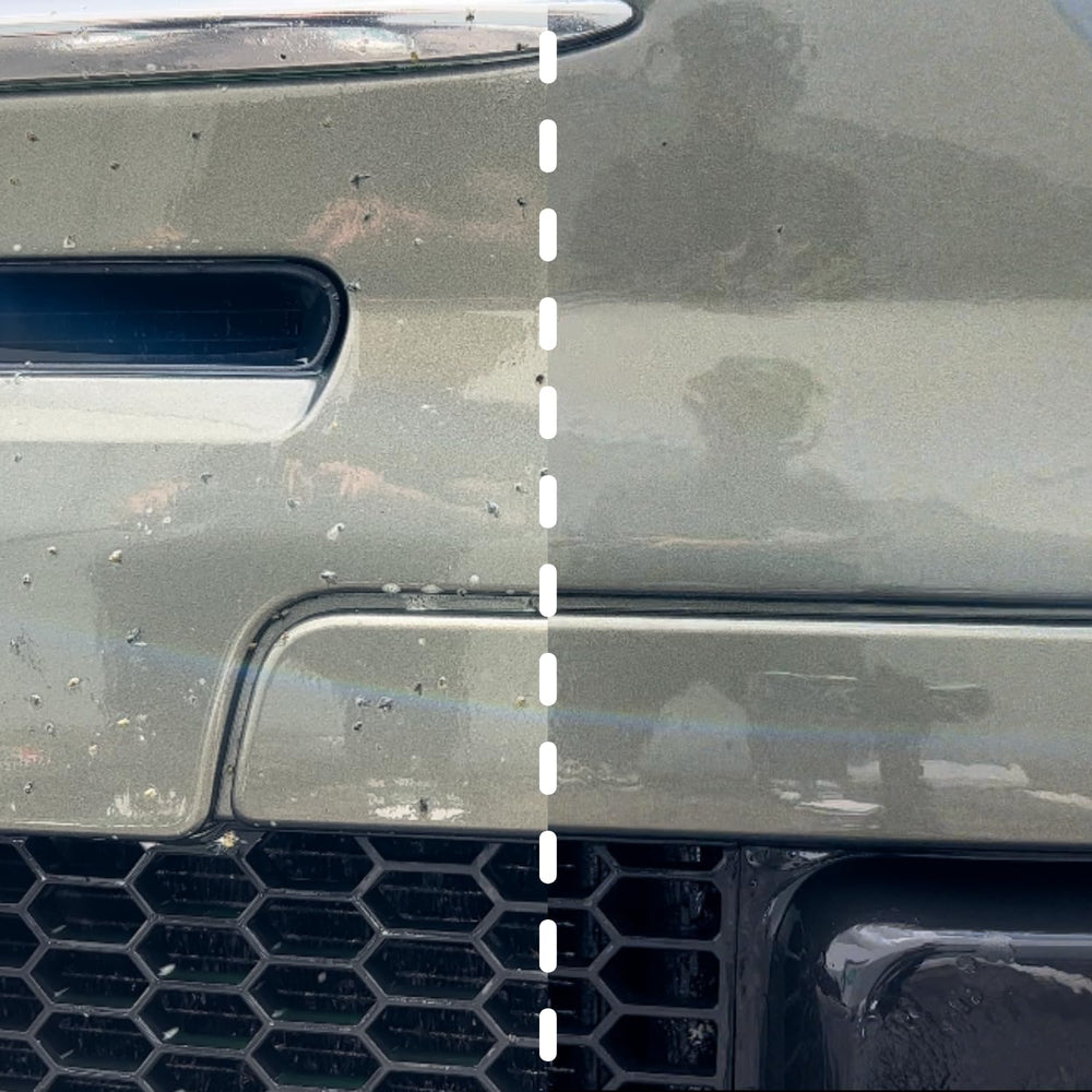 3D Bug Remover safe action on wax and clear coats for a clean finish.