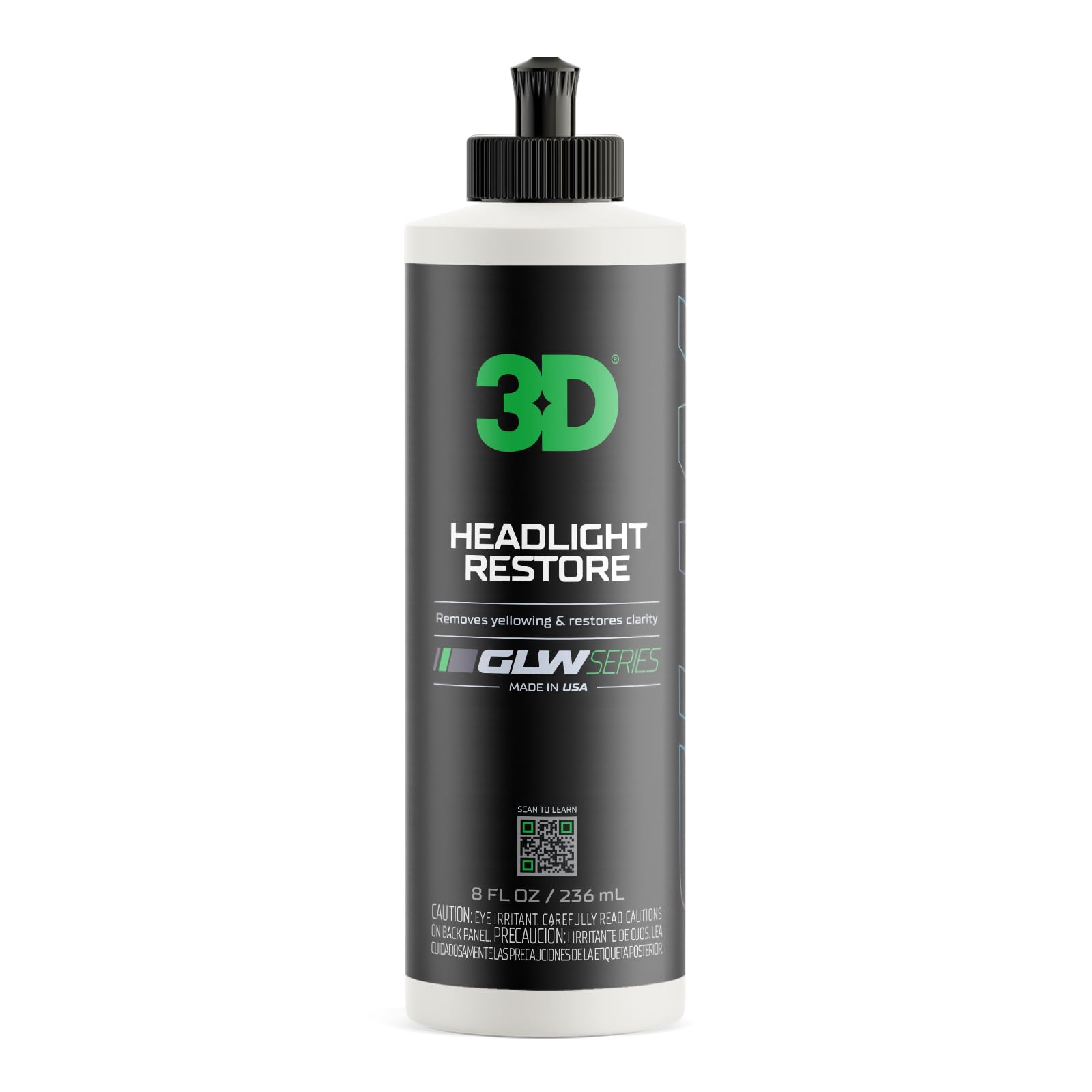 3D GLW headlight clarity restoration for safer nighttime driving.