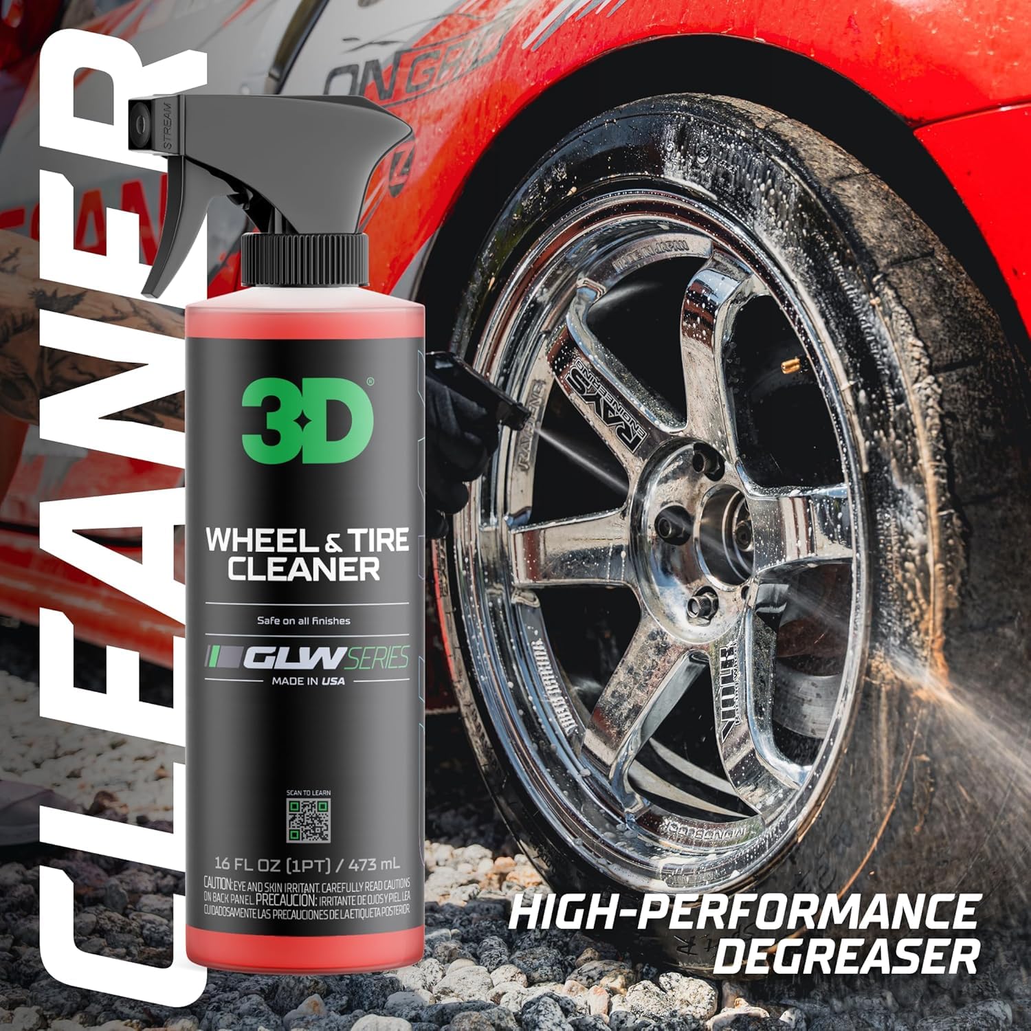 3D GLW Series wheel finish-safe design protects painted and coated wheels.