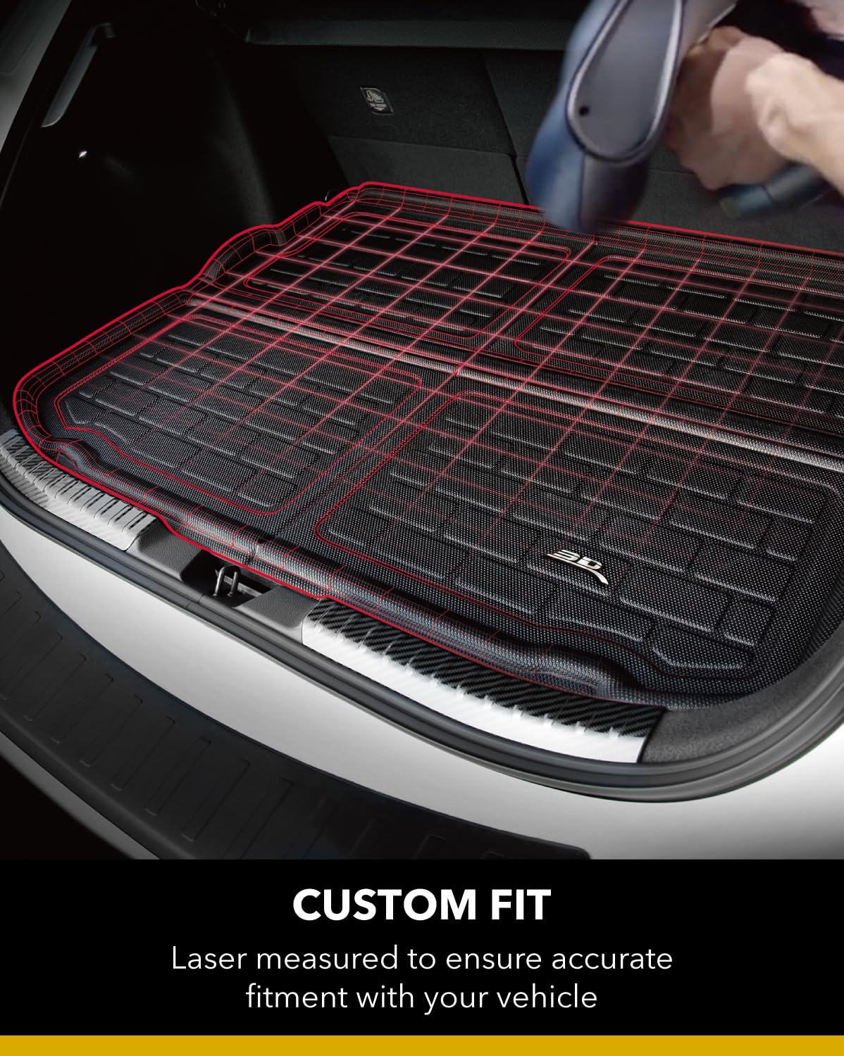 Eco-friendly durable materials of the 3D MAXpider Kagu Cargo Liner withstand all weather.