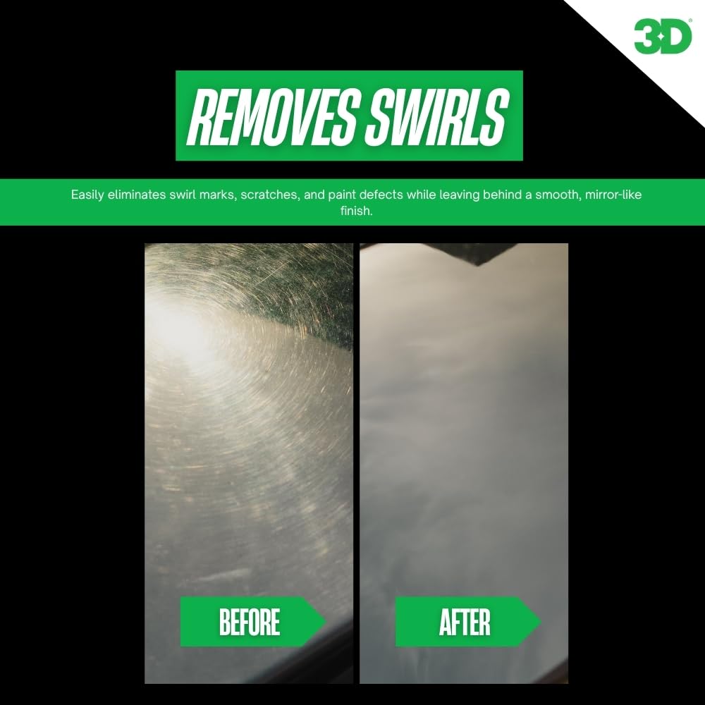 3D One after use delivers a mirror-like finish