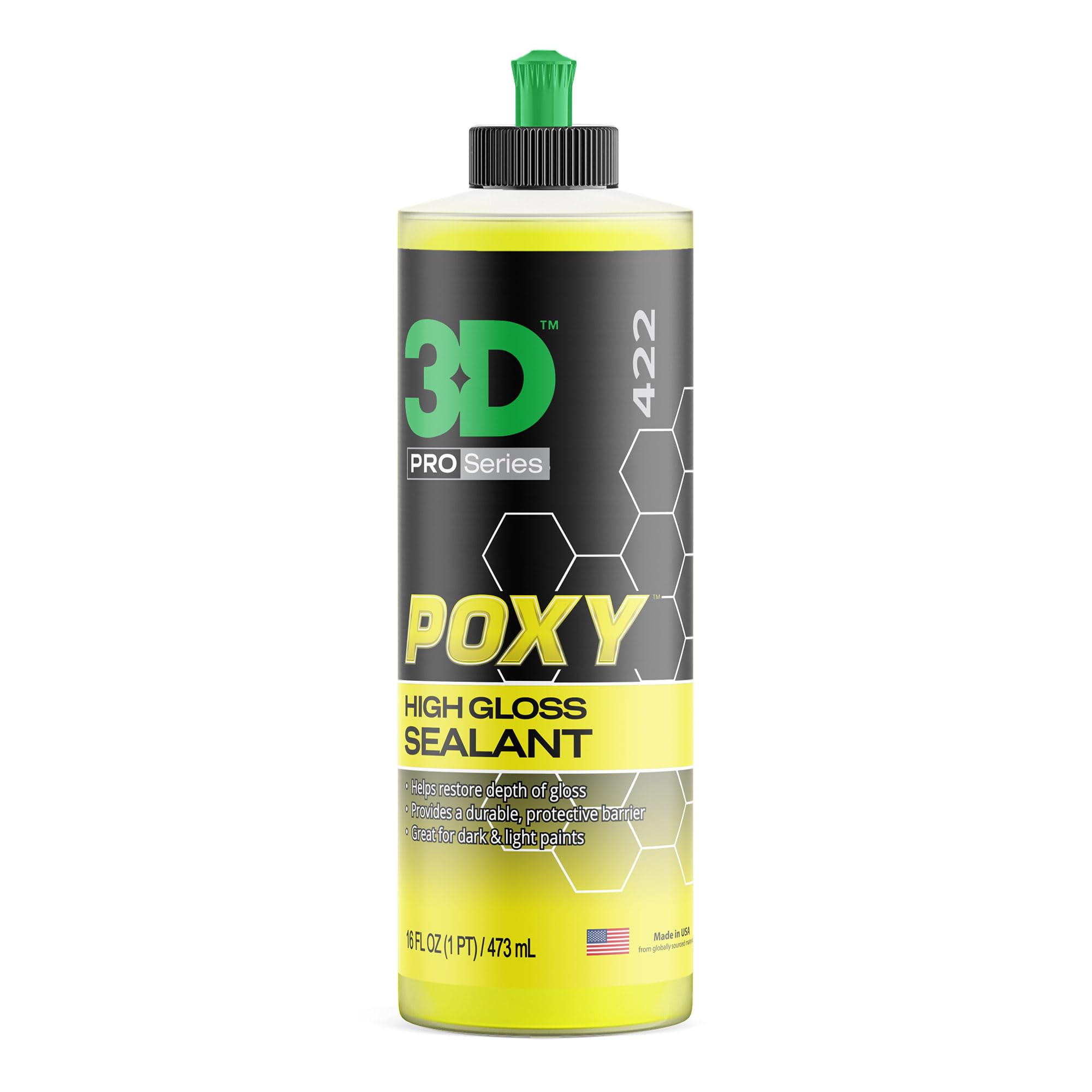 3D POXY Montan Wax Sealant bottle showing durable protection and shine