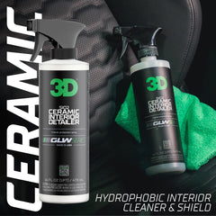 3D SiO2 Interior Detailer used on dash plastic for a clear, protected finish.