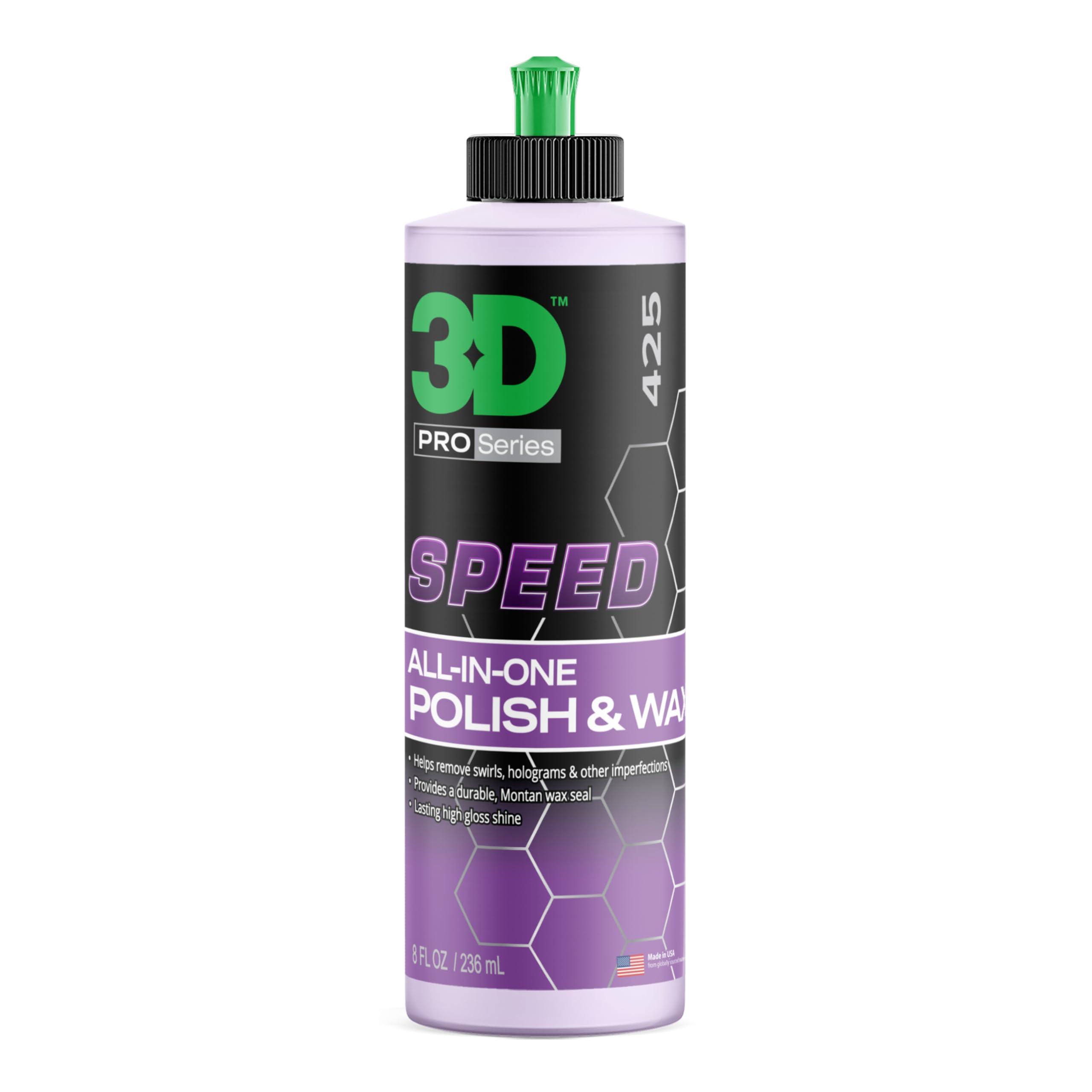 3D Speed all-in-one bottle pour shows easy one-step correction and protection.