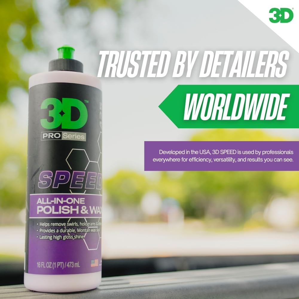 3D Speed delivers a wet, mirror-like gloss with deeper color.
